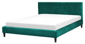 Manželská postel 160 cm FUTTI (s roštem) (zelená). 1007264