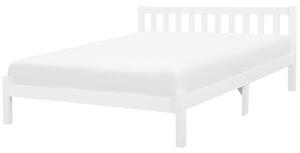 Manželská postel 180 cm FLORIS (s roštem) (bílá). 1007275