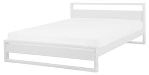 Manželská postel 160 cm GIACOMO (s roštem) (bílá). 1007286