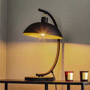 Stolní lampa 1036, jeden zdroj, černo-zlatá