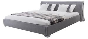 Manželská postel 140 cm PARNAS (s roštem) (šedá). 1007416