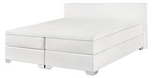 Kontinentální postel 140 cm PREMIER (s matracemi) (bílá). 1007438