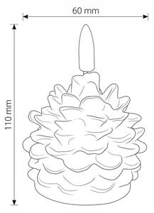 BRILAGI - LED Svíčka LED/1xCR2032 bílá
