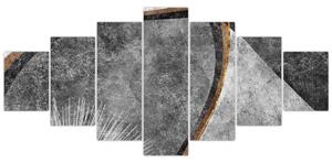 Obraz - Abstrakce v betonu (210x100 cm)