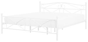 Manželská postel 180 cm RANDEZ (s roštem) (bílá). 1007482