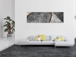 Obraz - Abstrakce v betonu (170x50 cm)