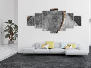 Obraz - Abstrakce v betonu (210x100 cm)