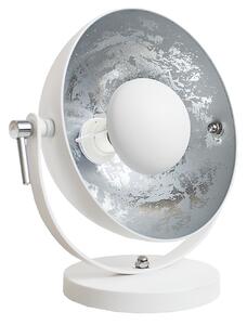 Retro stolní lampa - Studio, bílo stříbrná