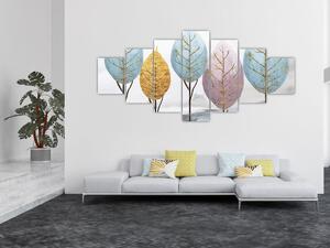 Obraz - Designové stromy (210x100 cm)