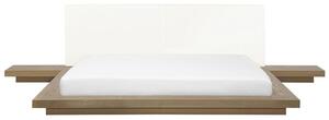 Manželská postel 180 cm ZEPHYRE (s roštem) (světlé dřevo). 1007568
