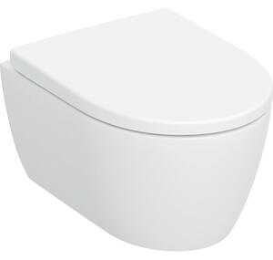 Geberit iCon wc mísa se sedátkem s pomalým sklápěním závěsná bez splachovacího kruhu s vírovým splachováním bílá lesk 503.048.00.8