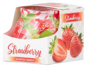 Sklo Dekor 80 x 72 mm Strawbery vonná svíčka