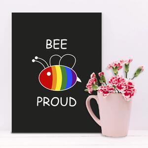 Sablio Dárková cedulka Bee proud: 30x40 cm