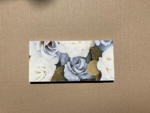 Retro obklad Brennero Ricordi Blooming Bleu misti 9,5x20 listela