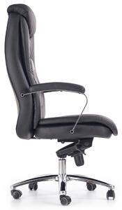 Čalouněná kancelářská židle Eko kůže Černá LENE