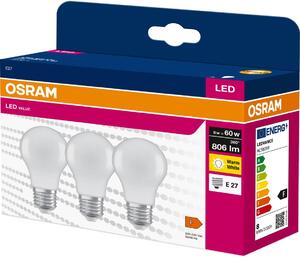 SADA 3x LED Žárovka A60 E27/8W/230V 3000K - Osram