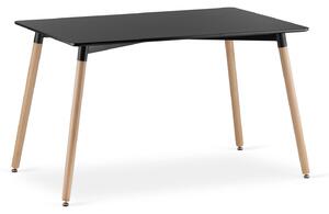 Jídelní stůl ADRIA 120x80 cm - buk/černá