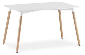 Jídelní stůl ADRIA 120x80 cm - buk/bílá