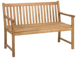 Zahradní lavice 120 cm VESTFOLD (dřevo) (světlé dřevo). 1019224
