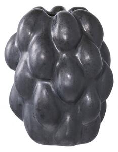Váza, keramická, černá, 15×14×19 cm – House Nordic
