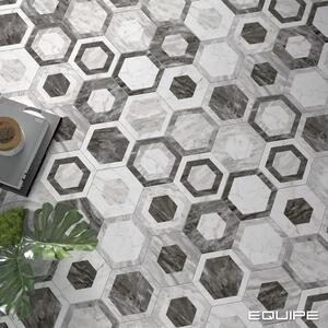 Dlažba Equipe Bardiglio Hexagon Decor Geo 17,5x20