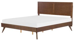 Manželská postel 180 cm ISTA (s roštem) (tmavé dřevo). 1007296