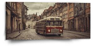 Sablio Obraz Historický autobus - 110x50 cm