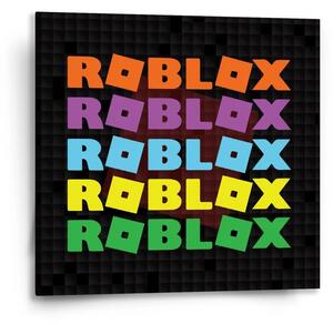 Sablio Obraz ROBLOX Barevný text - 50x50 cm