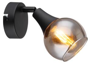Globo 57904-1 - Nástěnné bodové svítidlo GLYPTAR 1xE14/40W/230V černá