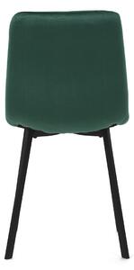 Židle jídelní zelený samet DCL-973 GRN4