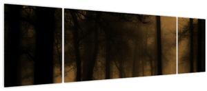 Obraz - Temný les (170x50 cm)