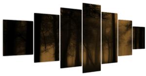 Obraz - Temný les (210x100 cm)
