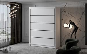 Velká šatní skříň MILAN IV 150 cm Bílá