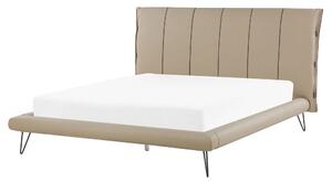 Manželská postel 160 cm BETTEA (s roštem) (béžová). 1022619