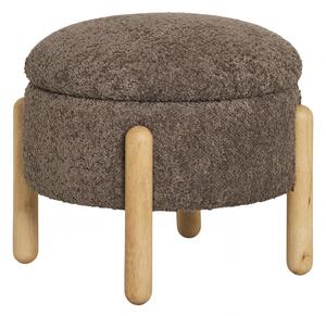Taburet Medas, hnědý, Ø45×36 cm – House Nordic