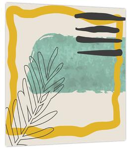 Obraz - Abstraktní listy N⁰2 (30x30 cm)