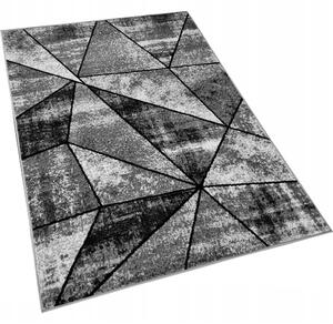 Geometrický kusový koberec 120x170 cm LUKEN - šedý