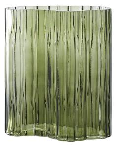 Váza skleněná, kouřově zelená, 12×21,5×26,5 cm - House Nordic