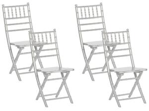 Set 4 ks jídelních židlí MASSA (stříbrná). 1022828