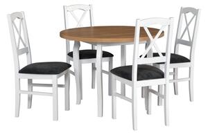 Jídelní stůl POLI 3 + deska stolu grandson, nohy stolu bílá