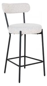 Barová židle Badalona, bílé bouclé – House Nordic