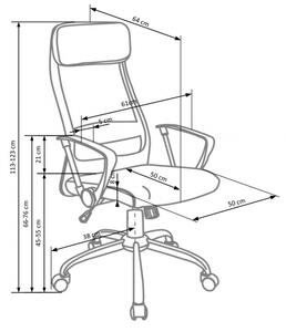 Kancelářská židle Zoom - popelová