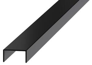 Lišta Eviso dekorační černá matná, ve tvaru U 270 cm nerez EXBS0003