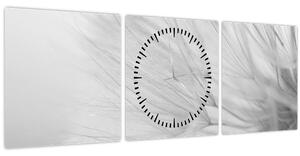 Obraz - Pampeliška (s hodinami) (90x30 cm)