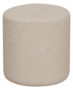 Taburet Ejby, kulatý, bouclé, béžový, ø34×36 cm – House Nordic