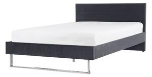 Manželská postel 140 cm BELAE (s roštem) (šedá). 1023048