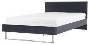 Manželská postel 160 cm BELAE (s roštem) (šedá). 1023049