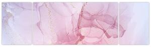 Obraz - Růžové skvrny (170x50 cm)