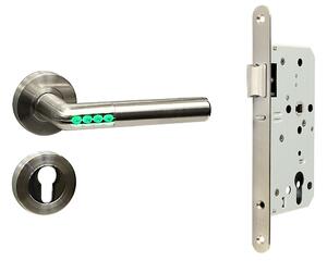 Chytrá klika Richter Smart Handle SET H.02/ EN.304.BS, klika-klika, Otvor na cylindrickou vložku PZ, RICHTER Nerez matný