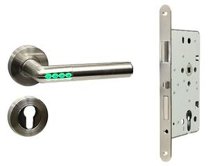 Chytrá klika Richter Smart Handle SET H.02/ EN.304.SZ.PA.KO.P, klika-klika, Otvor na cylindrickou vložku PZ, RICHTER Nerez matný